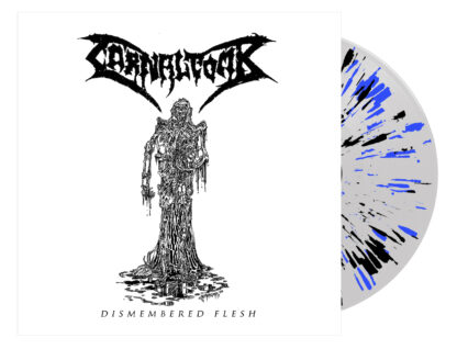 CARNAL TOMB - "Dismembered Flesh" clear w/ blue-black splatter 7"