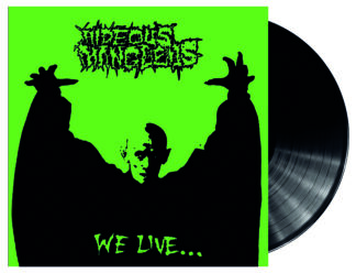 HIDEOUS MANGLED - "We Live... You Sleep" black 7"