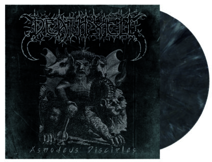 DEATH YELL - "Asmodeus´ Disciples" grey/ black-white marbled 7"